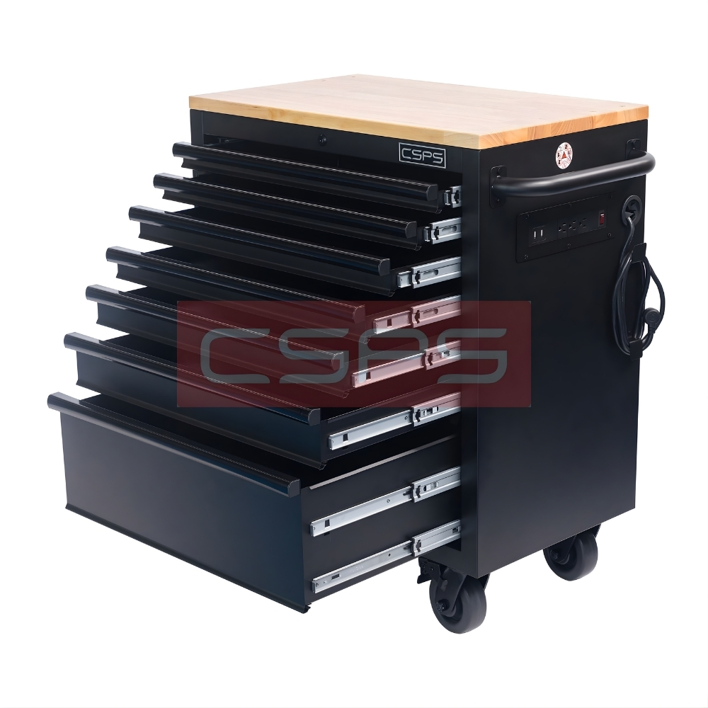 Tủ dụng cụ CSPS 76cm-07 hộc kéo tay cầm trắng, đen - Ảnh 6
