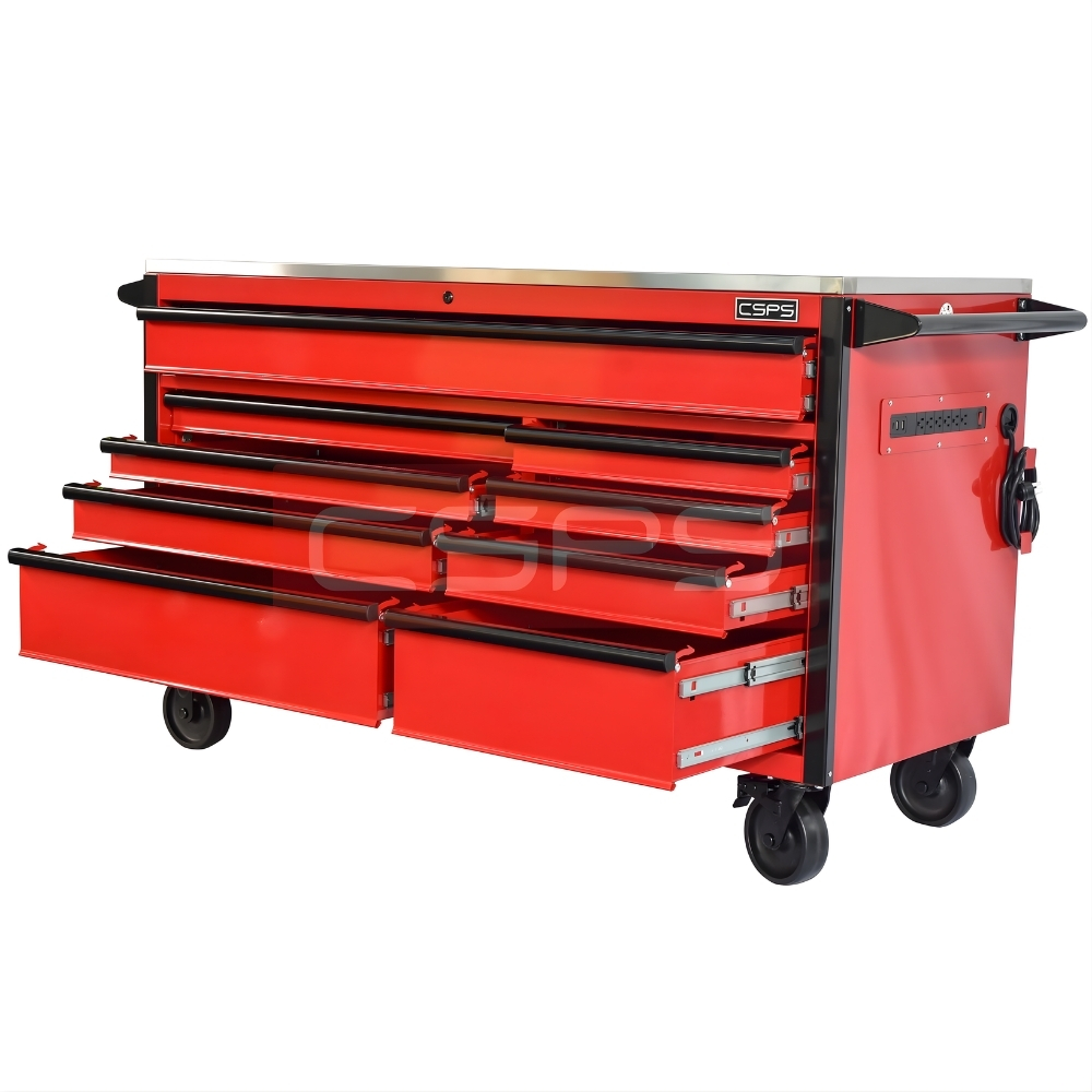 Tủ dụng cụ CSPS 152cm-09 hộc kéo màu đen, trắng - Ảnh 11