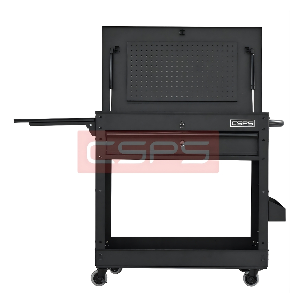 Tủ di động CSPS 79cm-01 hộc kéo màu đen, xanh dương