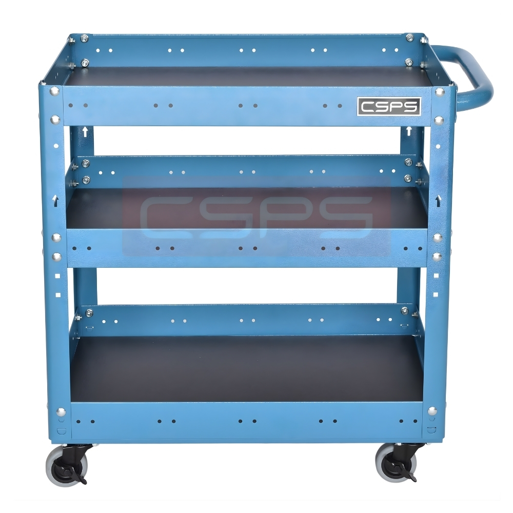 Xe đẩy CSPS 3 ngăn-71cm màu xanh