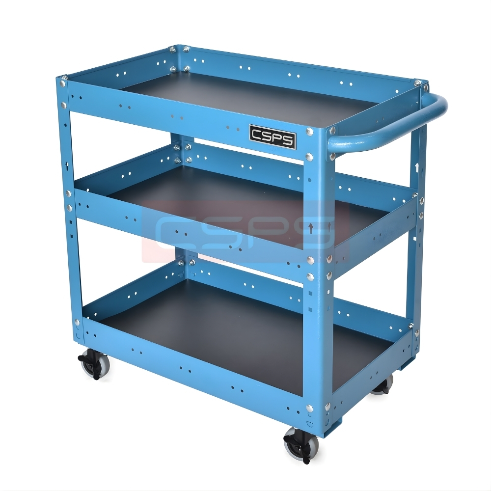 Xe đẩy CSPS 3 ngăn-71cm màu xanh - Ảnh 3