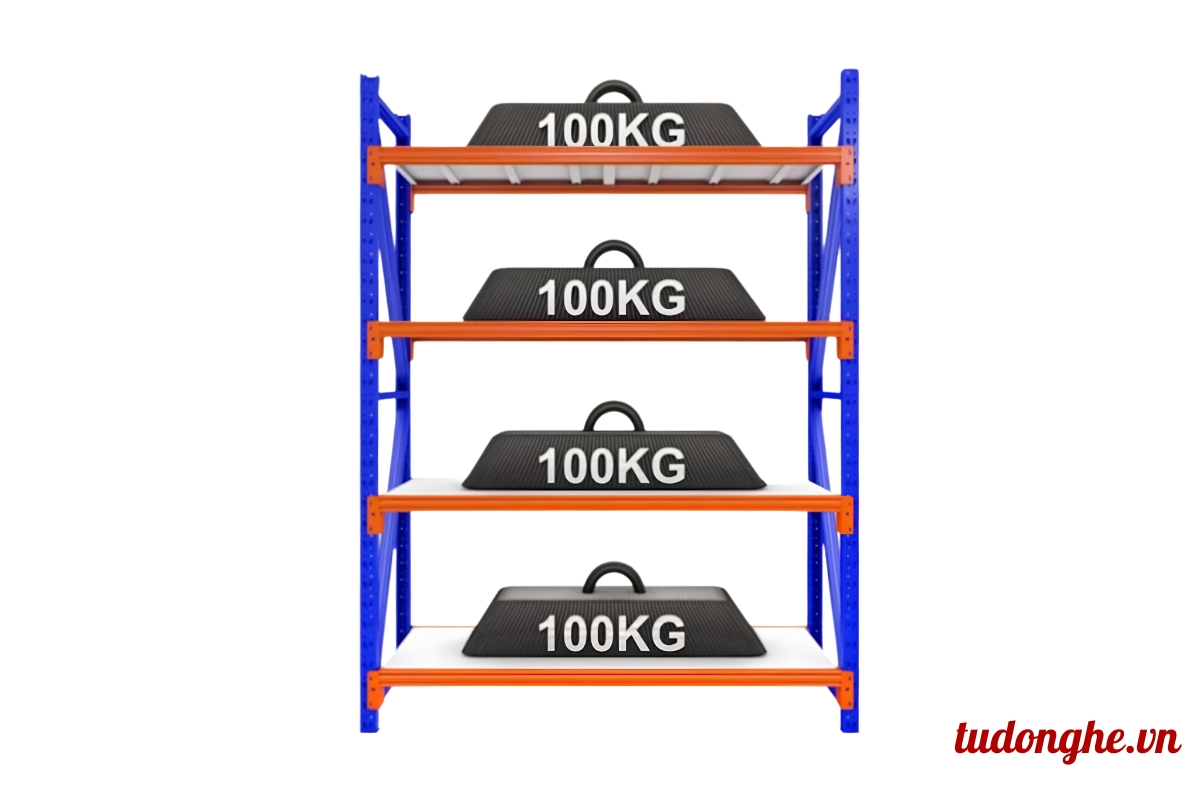 Ráp kệ sắt V lỗ đúng cách giúp đảm bảo khả năng chịu tải