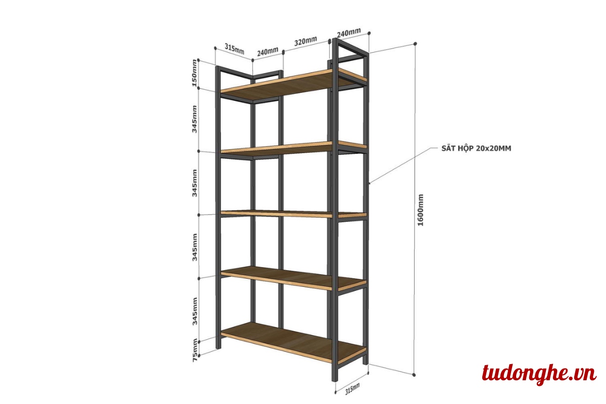 Xác định kích thước kệ