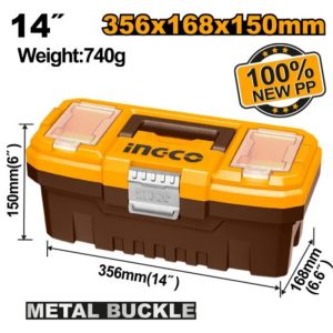 Hộp nhựa đựng dụng cụ 14 inch khóa kim loại Ingco PBX1402