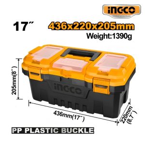 Hộp nhựa đựng dụng cụ 17 inch khóa nhựa PP Ingco PBX1701