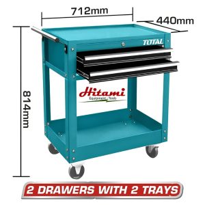 Xe đựng dụng cụ 2 ngăn kéo Total THPTC201