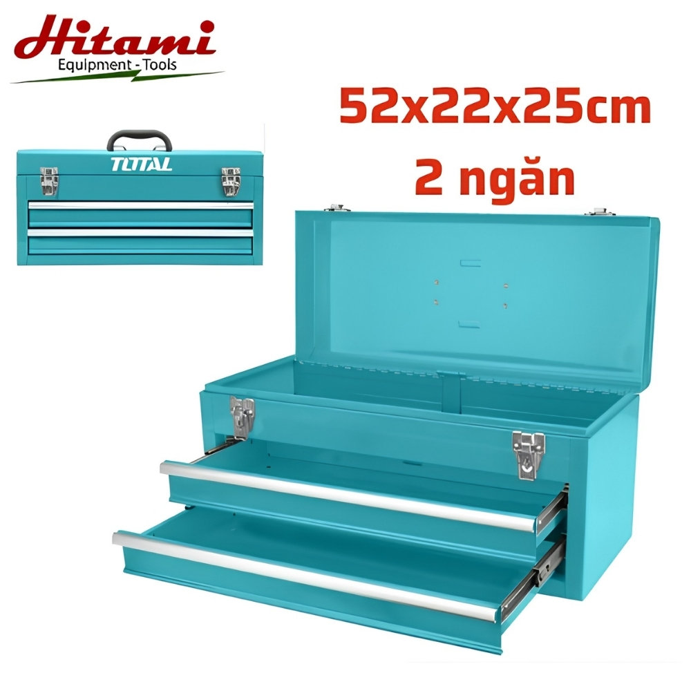 Hộp công cụ 2 ngăn kéo di động Total THPTC202