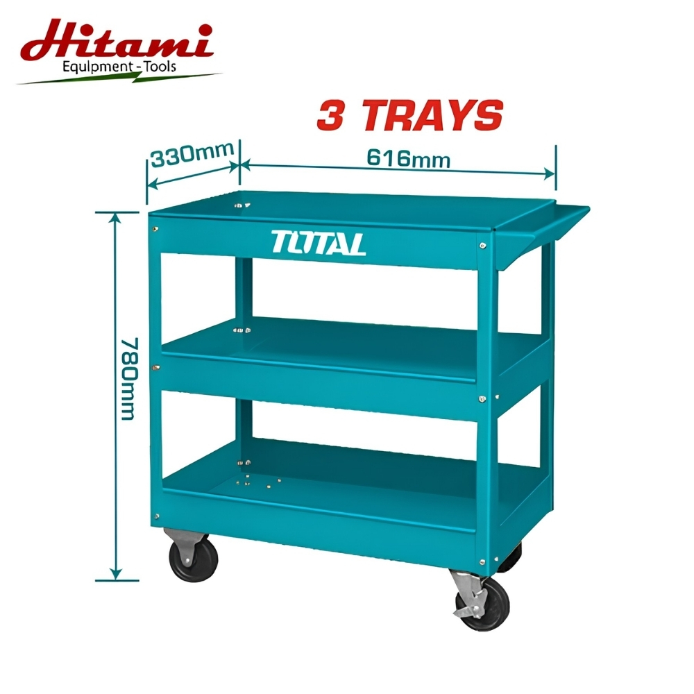 Xe đẩy dụng cụ 3 ngăn Total THPTC301