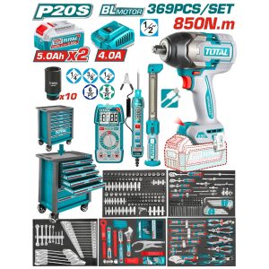 Tủ đồ nghề 7 ngăn 369 món Total THPTCS83692