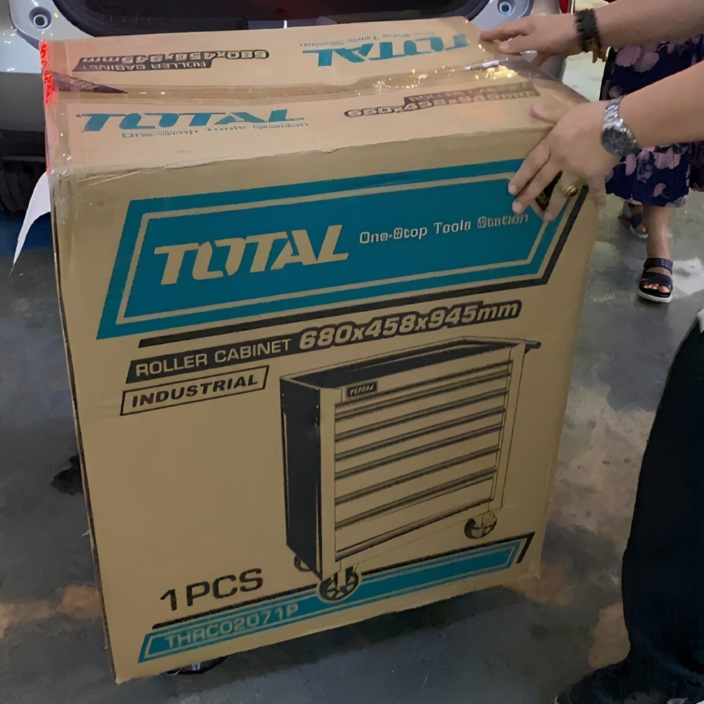 Tủ đựng đồ nghề 7 ngăn có bánh xe kéo Total THRC02071P