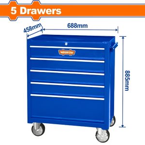 Tủ đựng dụng cụ 5 ngăn kéo 688x458x735mm Wadfow WCS2A05