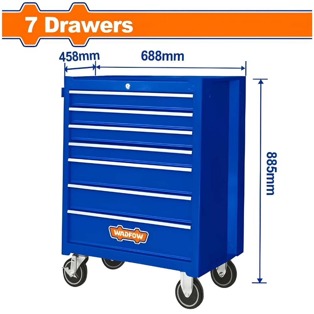 Tủ đựng dụng cụ 7 ngăn kéo 688x458x735mm Wadfow WCS2A07