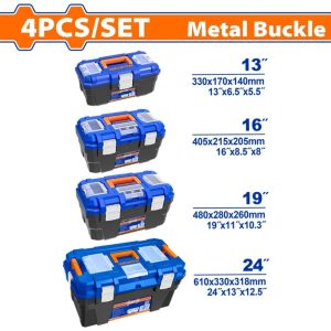 Bộ 4 hộp nhựa đựng công cụ khóa nhựa 13″ 16″ 19″ 24″ Wadfow WTB2104