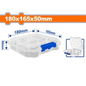Hộp nhựa trong suốt chia 6 ngăn 180x165x50mm Wadfow WTB8341