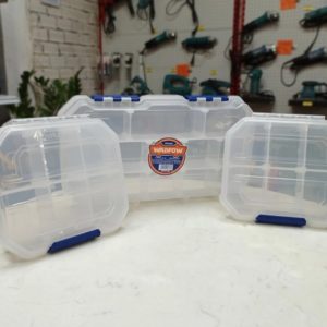 Bộ 3 hộp nhựa trong suốt chia ngăn đựng linh kiện Wadfow WTB8343