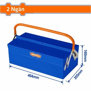 Hộp sắt đựng đồ nghề 2 ngăn 404x205x160mm Wadfow WTB8A33