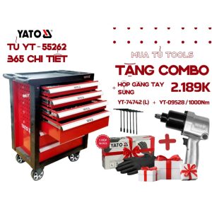 Tủ đồ nghề FULL OPTION 365 chi tiết Yato YT-55262