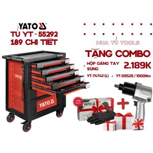 Tủ đồ nghề 7 ngăn chuyên sửa THÂN VỎ ÔTÔ 189 chi tiết Yato YT-55292