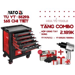 Tủ đồ nghề 7 ngăn chuyên LỐP XE 165 chi tiết Yato YT-55293