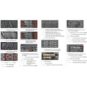 Tủ đồ nghề 177 Món Cơ Bản Yato YT-55300