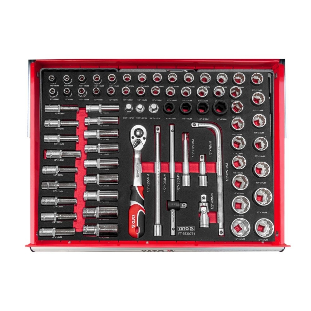 Tủ đồ nghề 7 ngăn 400 chi tiết FULL OPTION Yato YT-55302