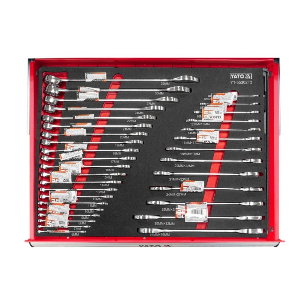 Tủ đồ nghề 7 ngăn 400 chi tiết FULL OPTION Yato YT-55302