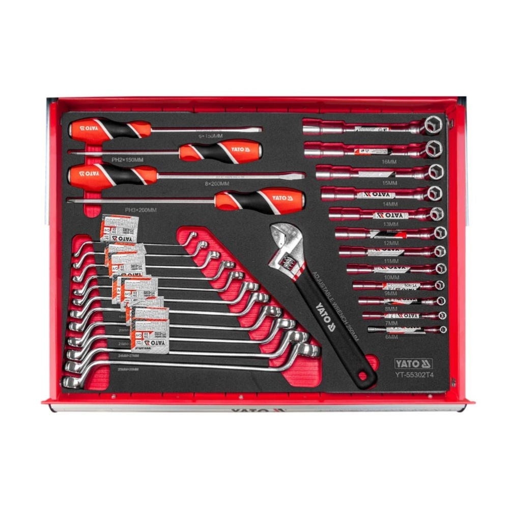 Tủ đồ nghề 7 ngăn 400 chi tiết FULL OPTION Yato YT-55302