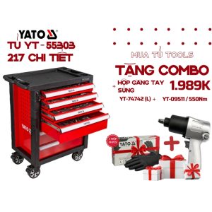 Tủ đồ nghề cao cấp 217 chi tiết Yato YT-55303