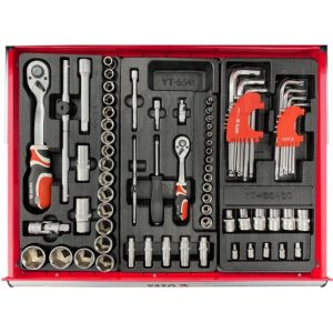 Tủ đồ nghề 6 ngăn 185 chi tiết CƠ BẢN Yato YT-55307