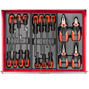 Tủ đồ nghề 6 ngăn 185 chi tiết CƠ BẢN Yato YT-55307