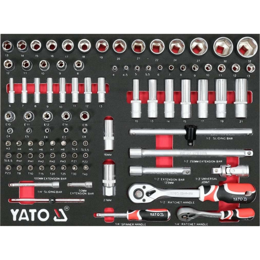 Tủ đồ nghề 7 ngăn DIY 157 chi tiết Yato YT-55308