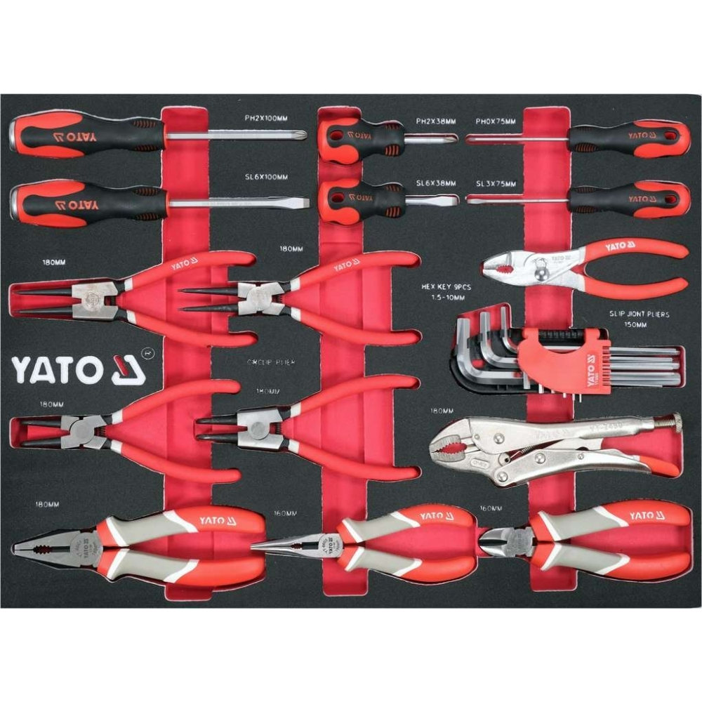 Tủ đồ nghề 7 ngăn DIY 157 chi tiết Yato YT-55308