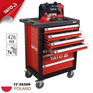 Tủ đồ nghề 7 ngăn sửa chữa ô tô 426 chi tiết Yato YT-55309